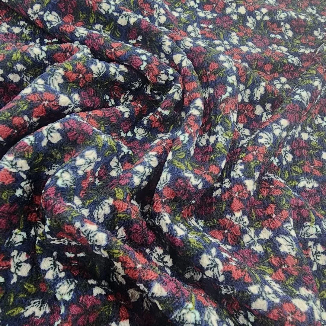 Knitted Ruched Prints Fabric Col 33 150 cm