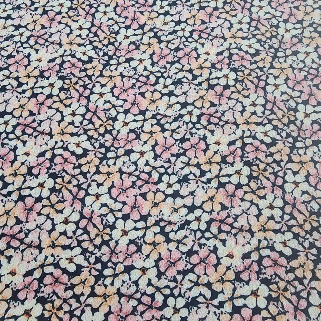 Knitted Ruched Prints Fabric Col 33 150 cm