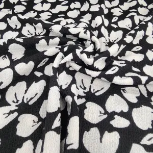 Knitted Ruched Prints Fabric Col 36 150 cm