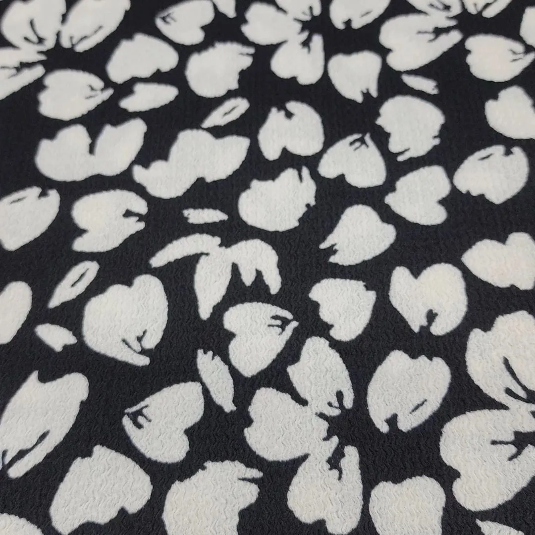 Knitted Ruched Prints Fabric Col 36 150 cm