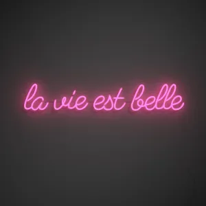 La vie est belle - LED neon sign