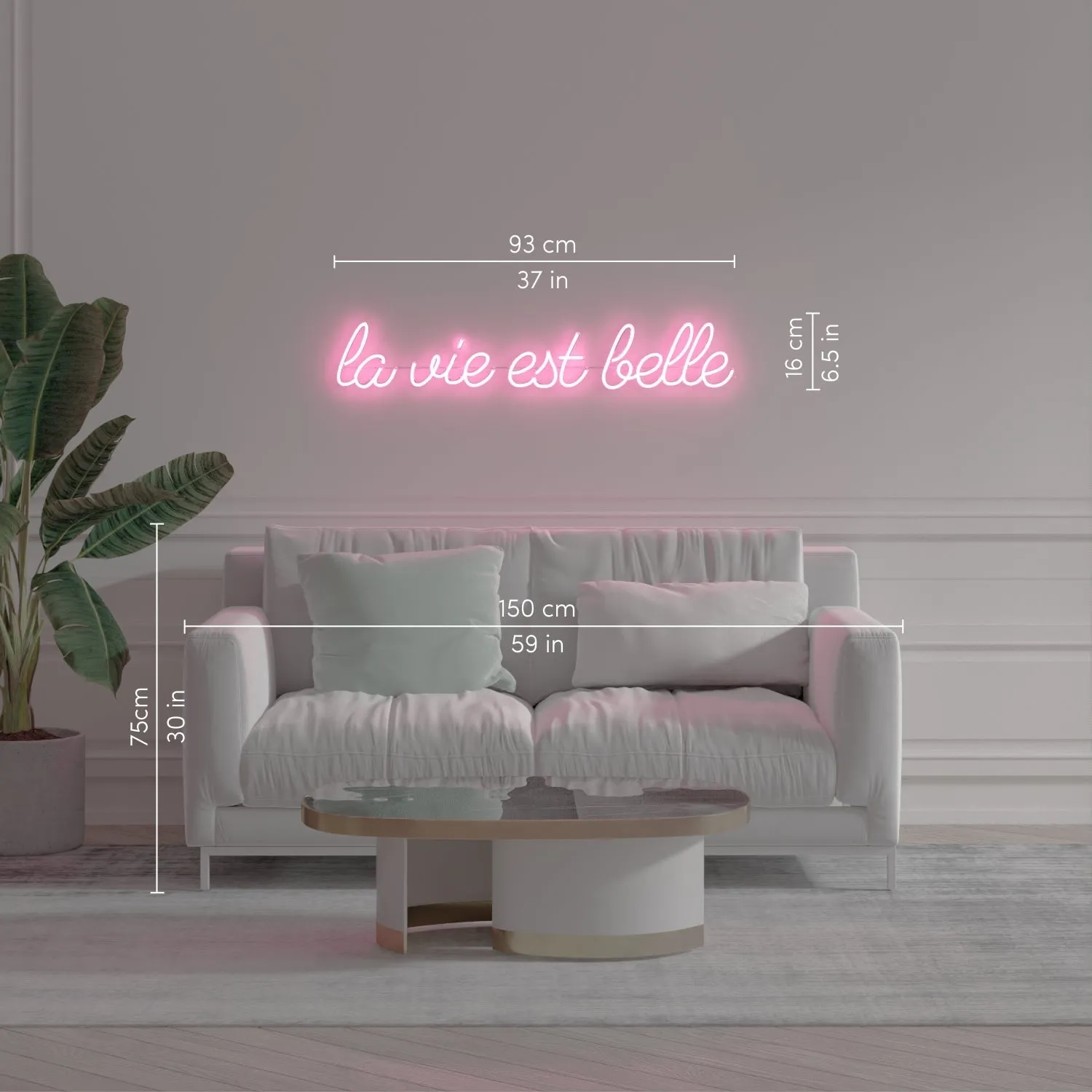 La vie est belle - LED neon sign