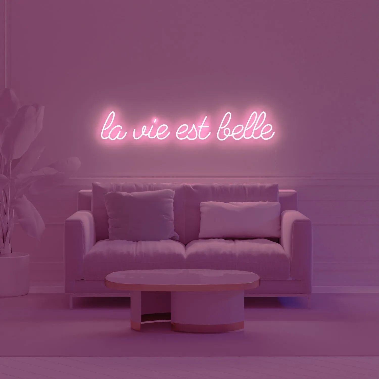 La vie est belle - LED neon sign
