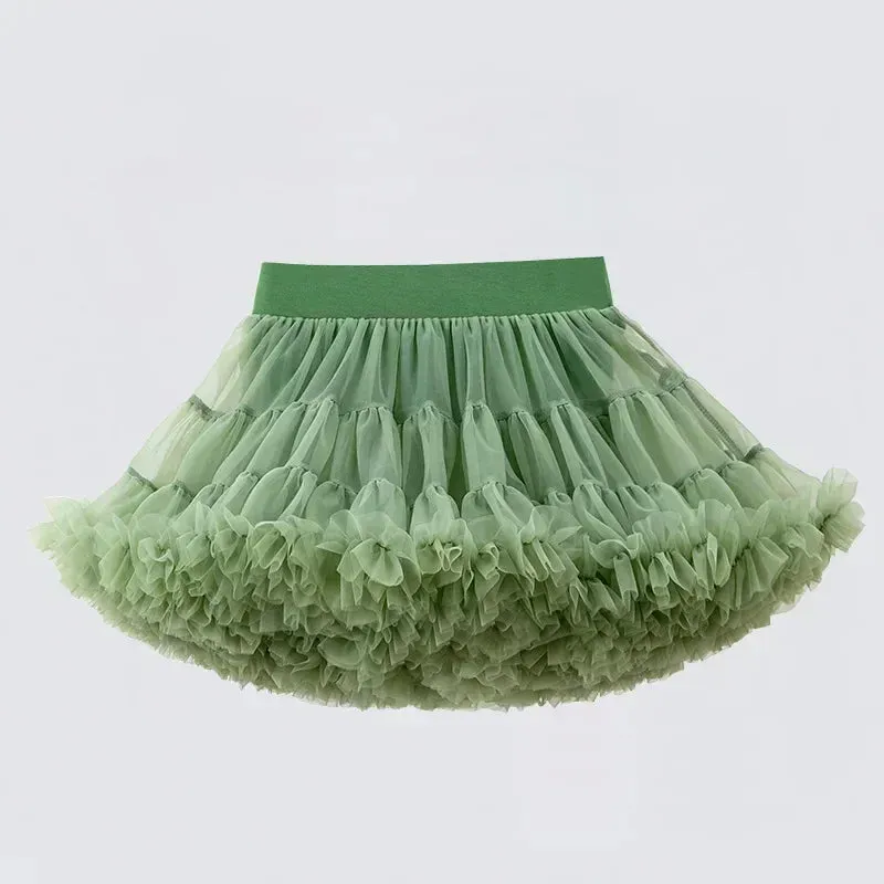 Lace Skirt Girls Fluffy Tutu Skirt