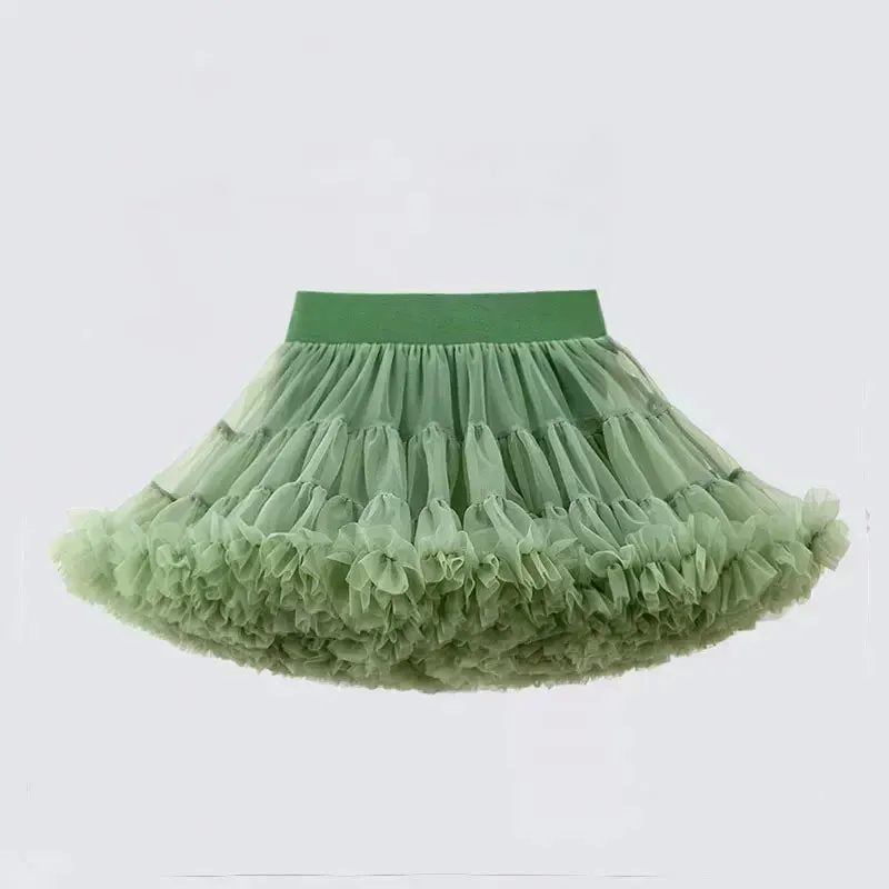 Lace Skirt Girls Fluffy Tutu Skirt