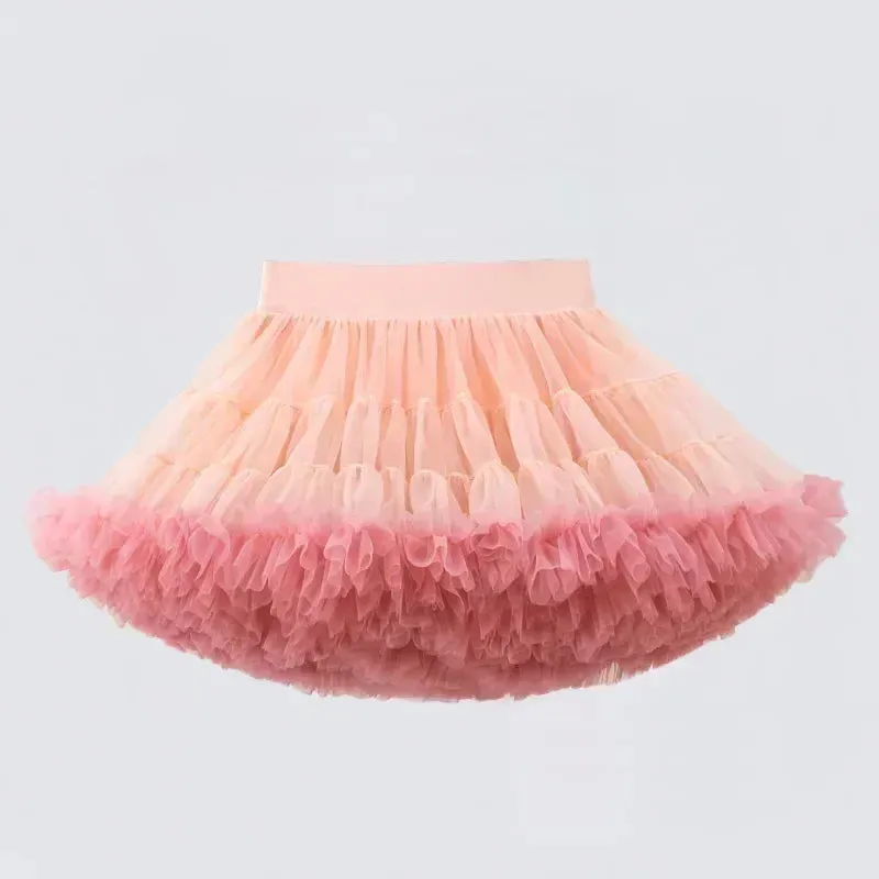 Lace Skirt Girls Fluffy Tutu Skirt