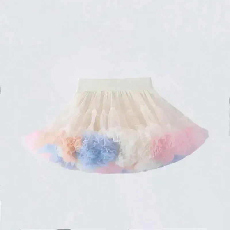 Lace Skirt Girls Fluffy Tutu Skirt