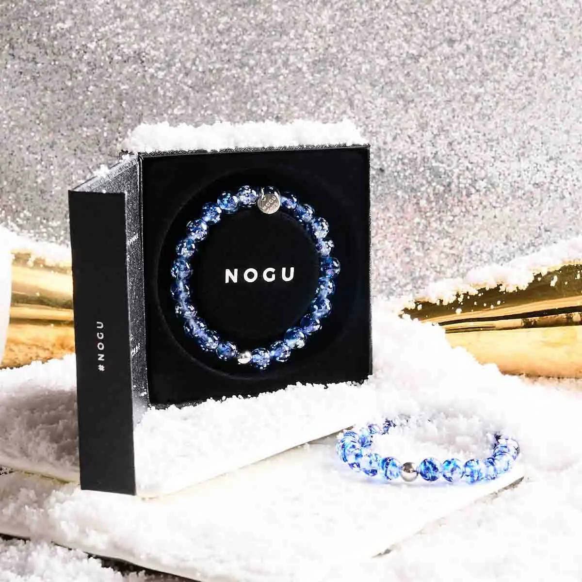 Lapis Flame | .925 Sterling Silver | Firefly Glass Bracelet