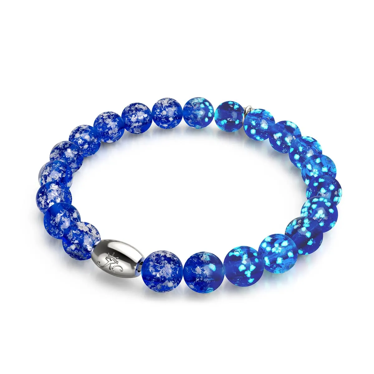 Lapis Lazuli | .925 Sterling Silver | Firefly Glass Bracelet