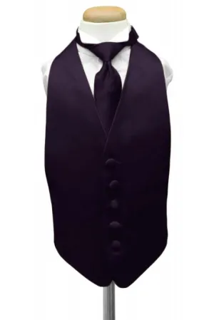 Lapis Luxury Satin Kids Tuxedo Vest