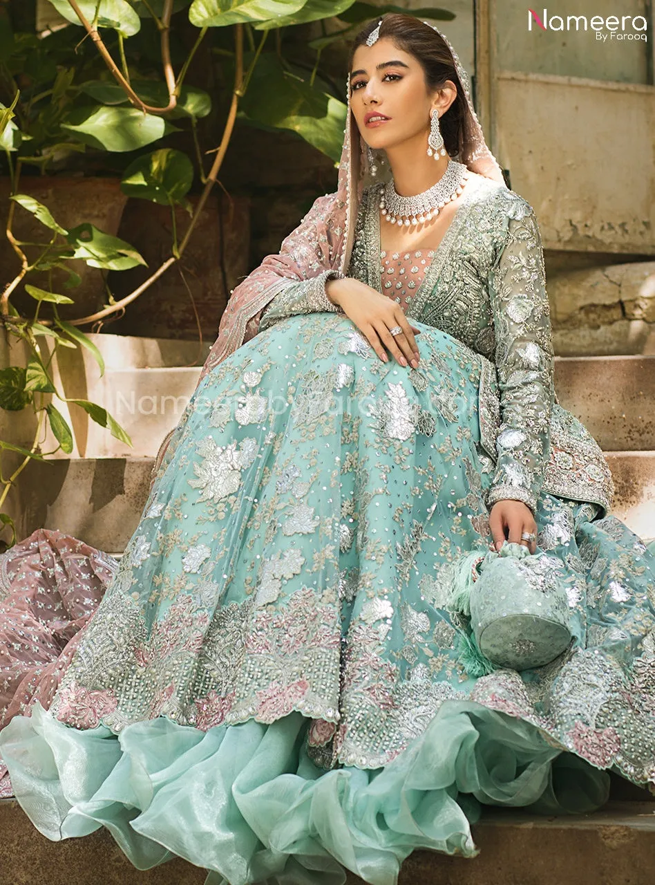 Latest Pakistani Lehenga Design for Walima 2021 #BR132