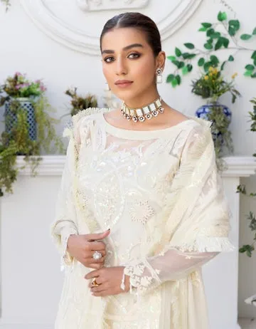 LF - 408 | Emaan Adeel Le Festa Premium Formals Vol 4 |  Unstitched Embroidered Chiffon Suits