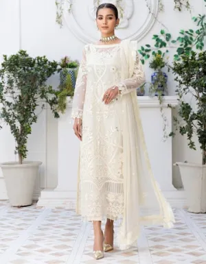 LF - 408 | Emaan Adeel Le Festa Premium Formals Vol 4 |  Unstitched Embroidered Chiffon Suits
