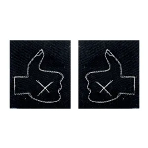 LIMITED EDITION: Thumbs up upcycled patch set