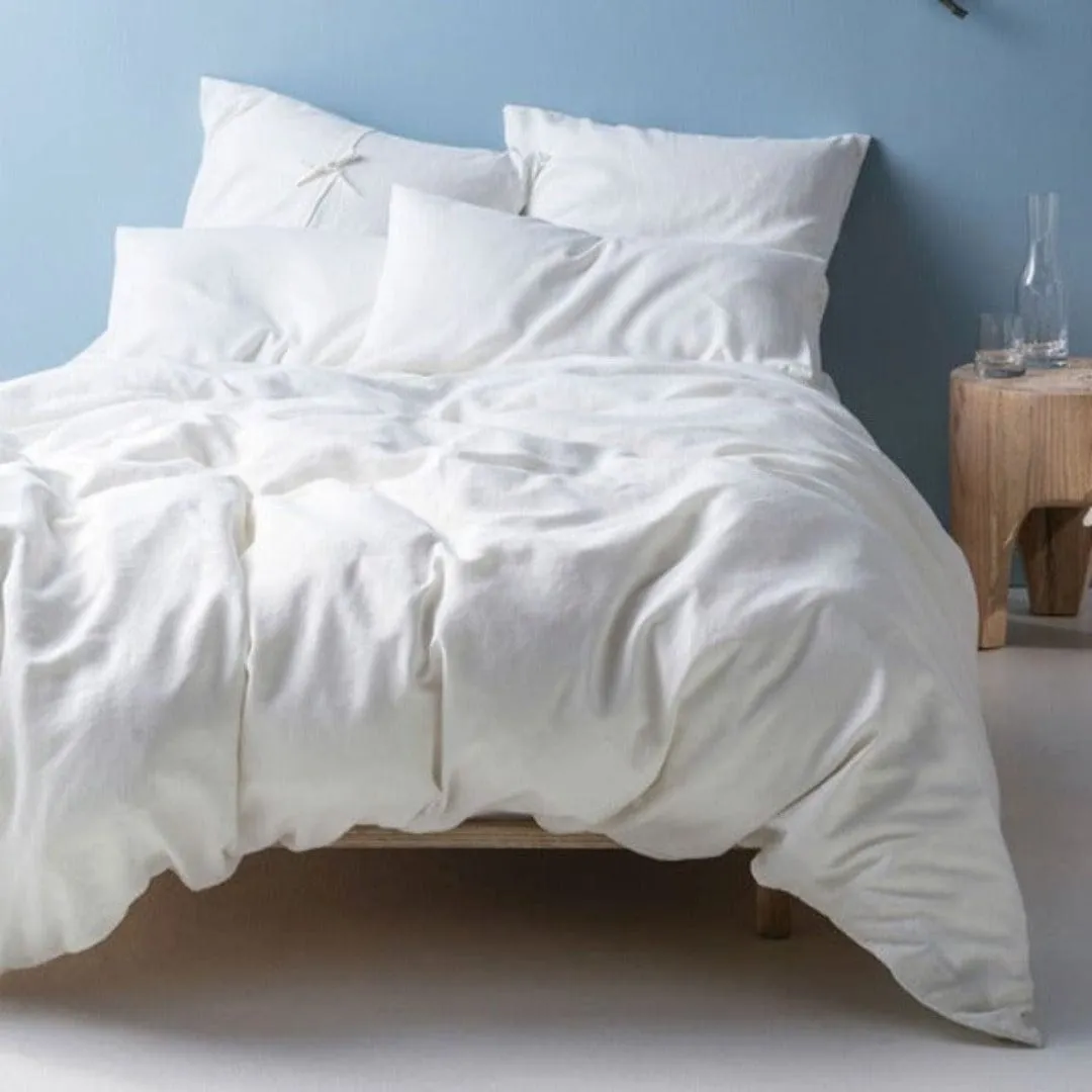 Linen House Nimes White Duvet Cover Set