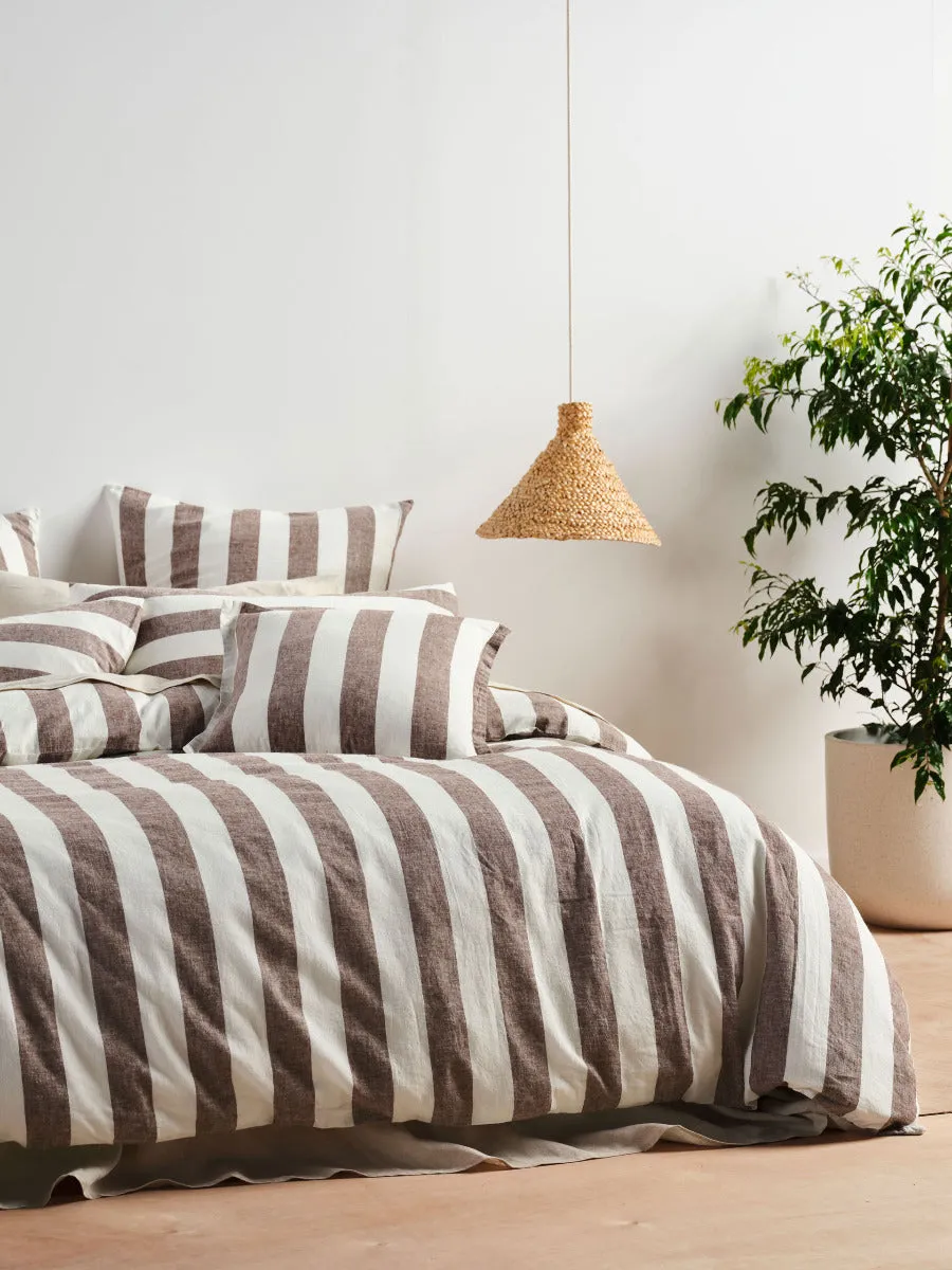 LINEN HOUSE VINTAGE STRIPE - TIRAMISU
