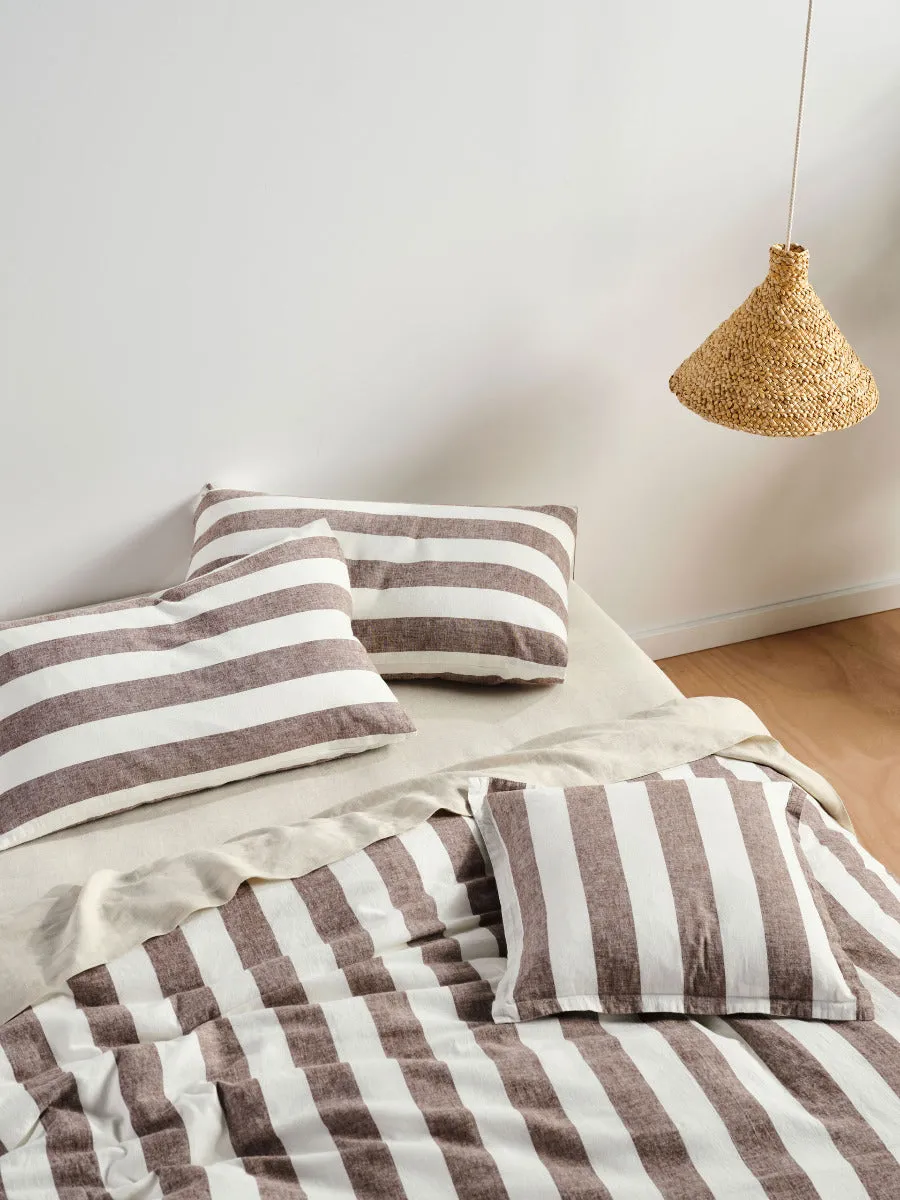 LINEN HOUSE VINTAGE STRIPE - TIRAMISU