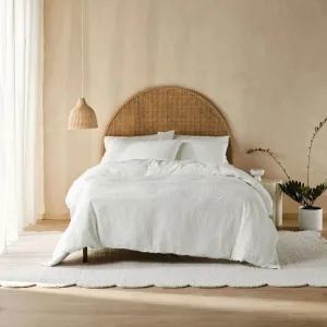 Linen House White Calista Duvet Cover Set