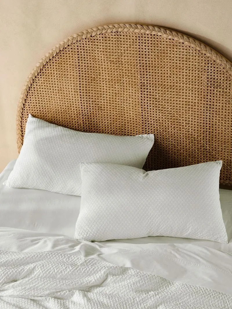 Linen House White Calista Duvet Cover Set