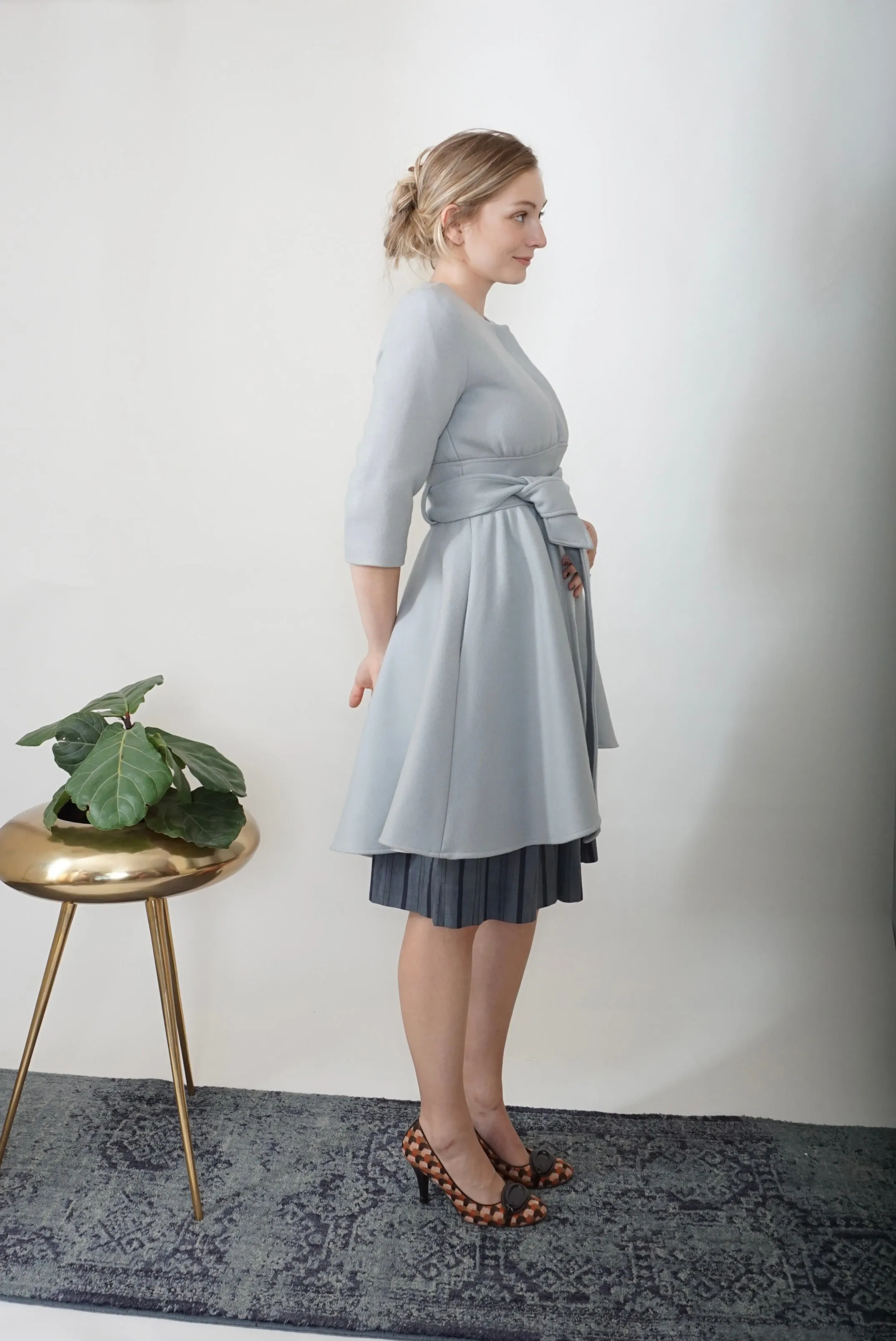 Loeffler Randall Pale Blue Opera Coat