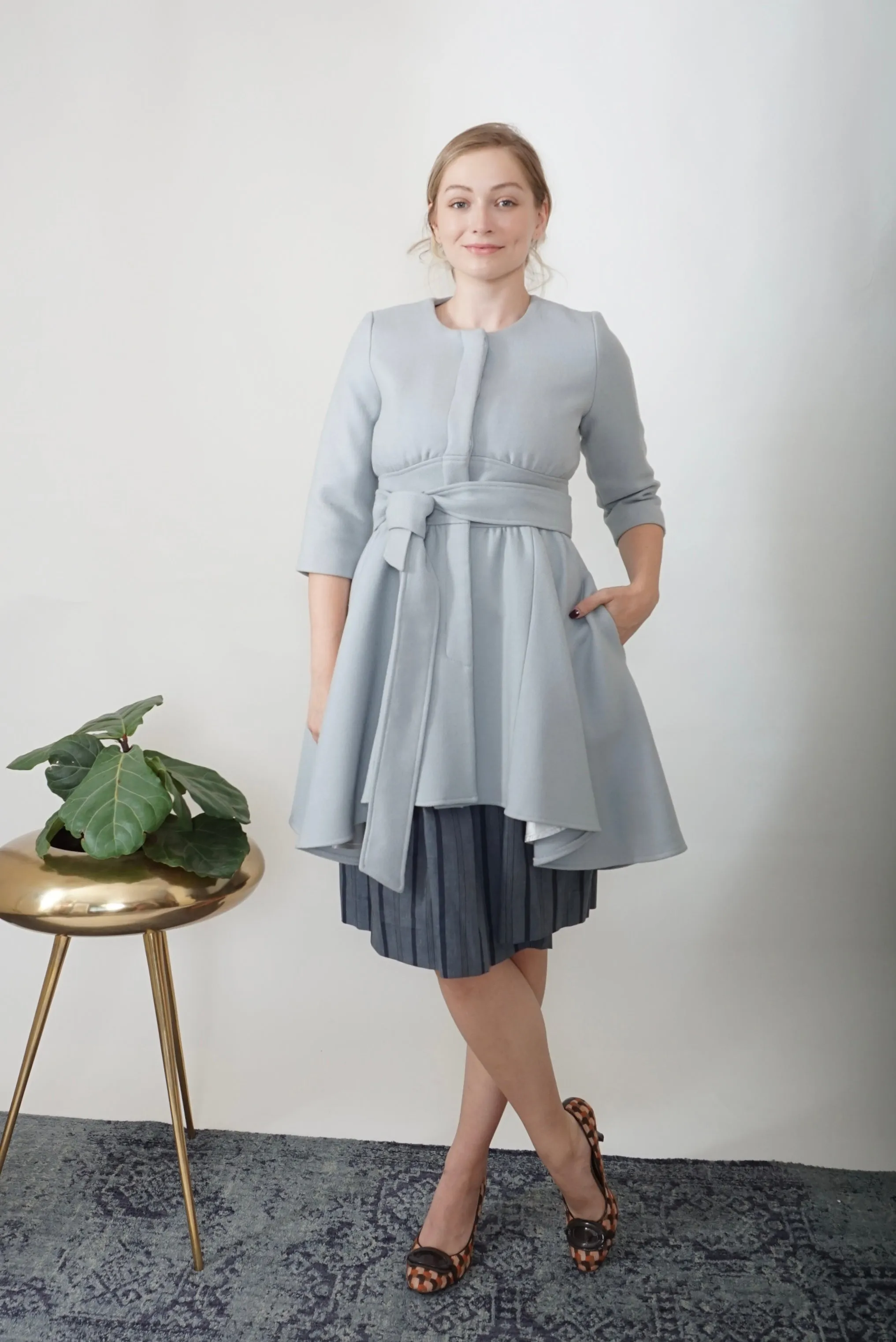 Loeffler Randall Pale Blue Opera Coat