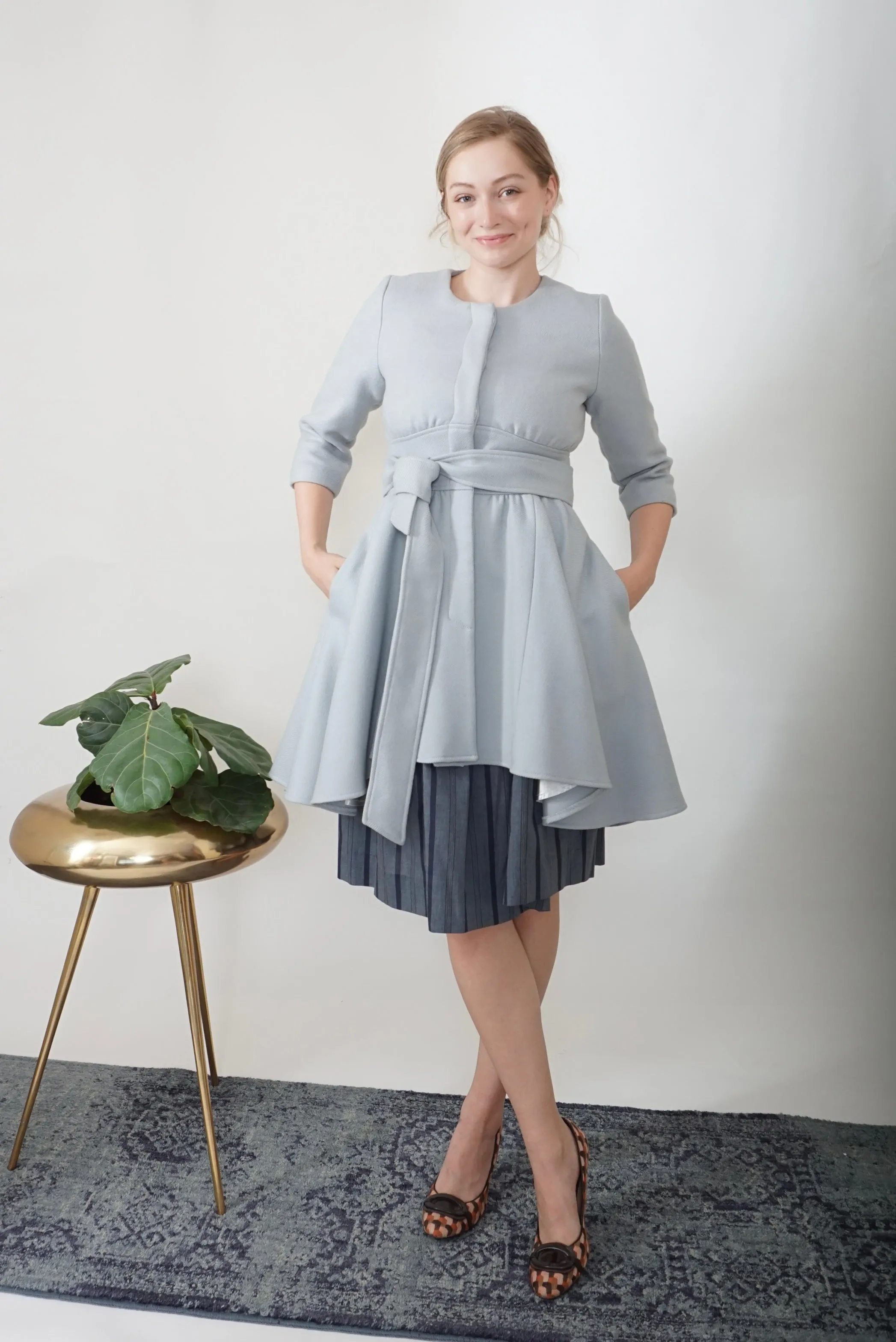Loeffler Randall Pale Blue Opera Coat