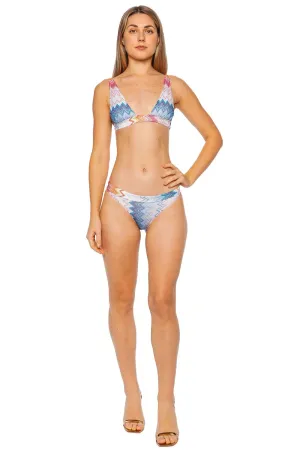 Lurex Multi ZigZag Knit Bikini Set