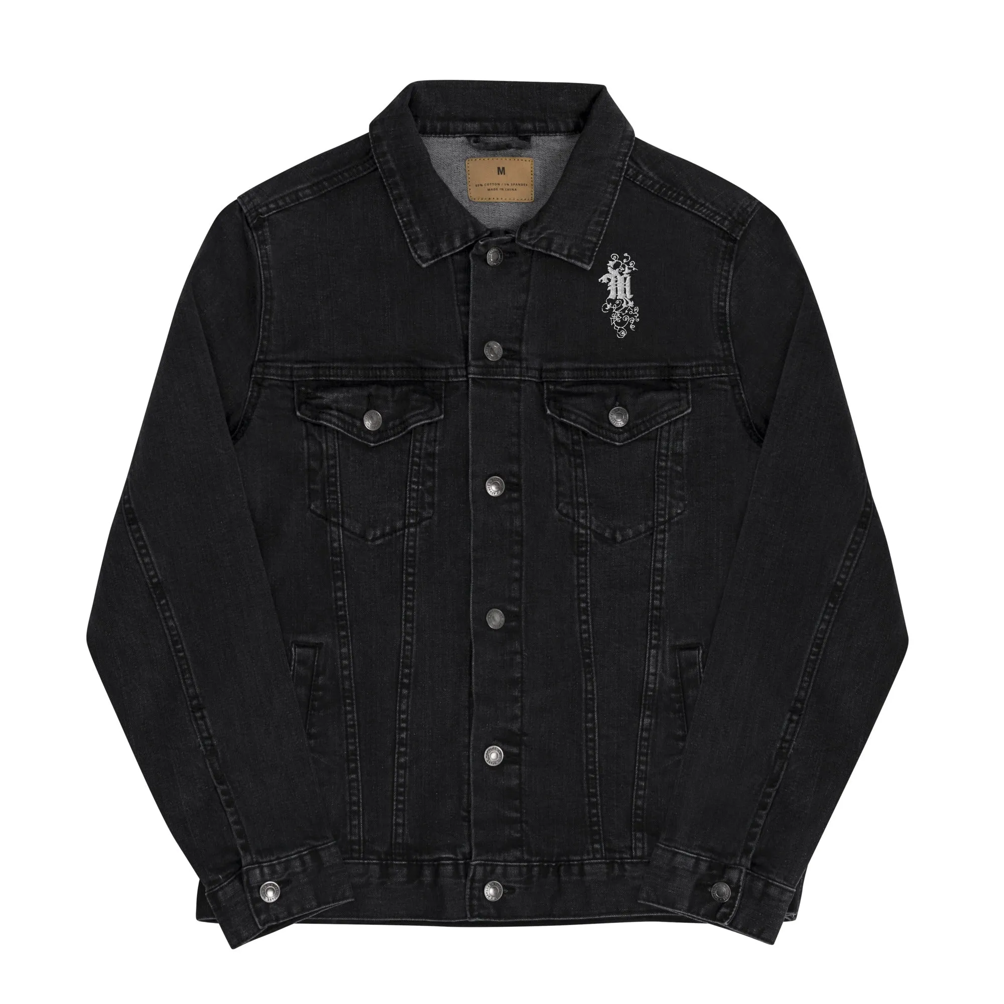 Maadish | denim jacket w/white logo (colors available)
