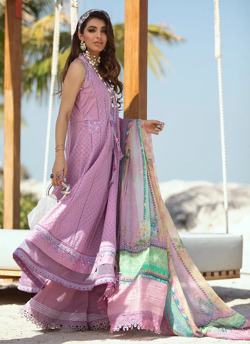 Marbella Mauve | Farah Talib Aziz ILO ILO Luxury Lawn Collection 2022 | Unstitched Embroidered Lawn Suits
