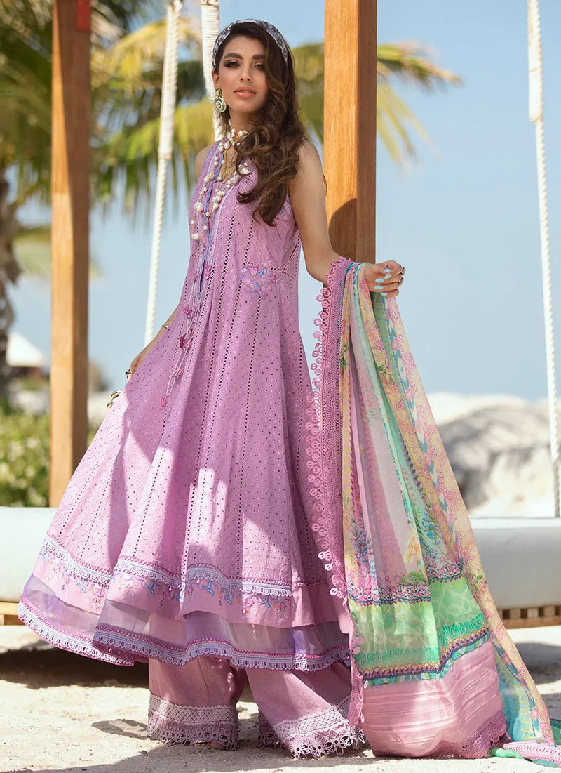 Marbella Mauve | Farah Talib Aziz ILO ILO Luxury Lawn Collection 2022 | Unstitched Embroidered Lawn Suits