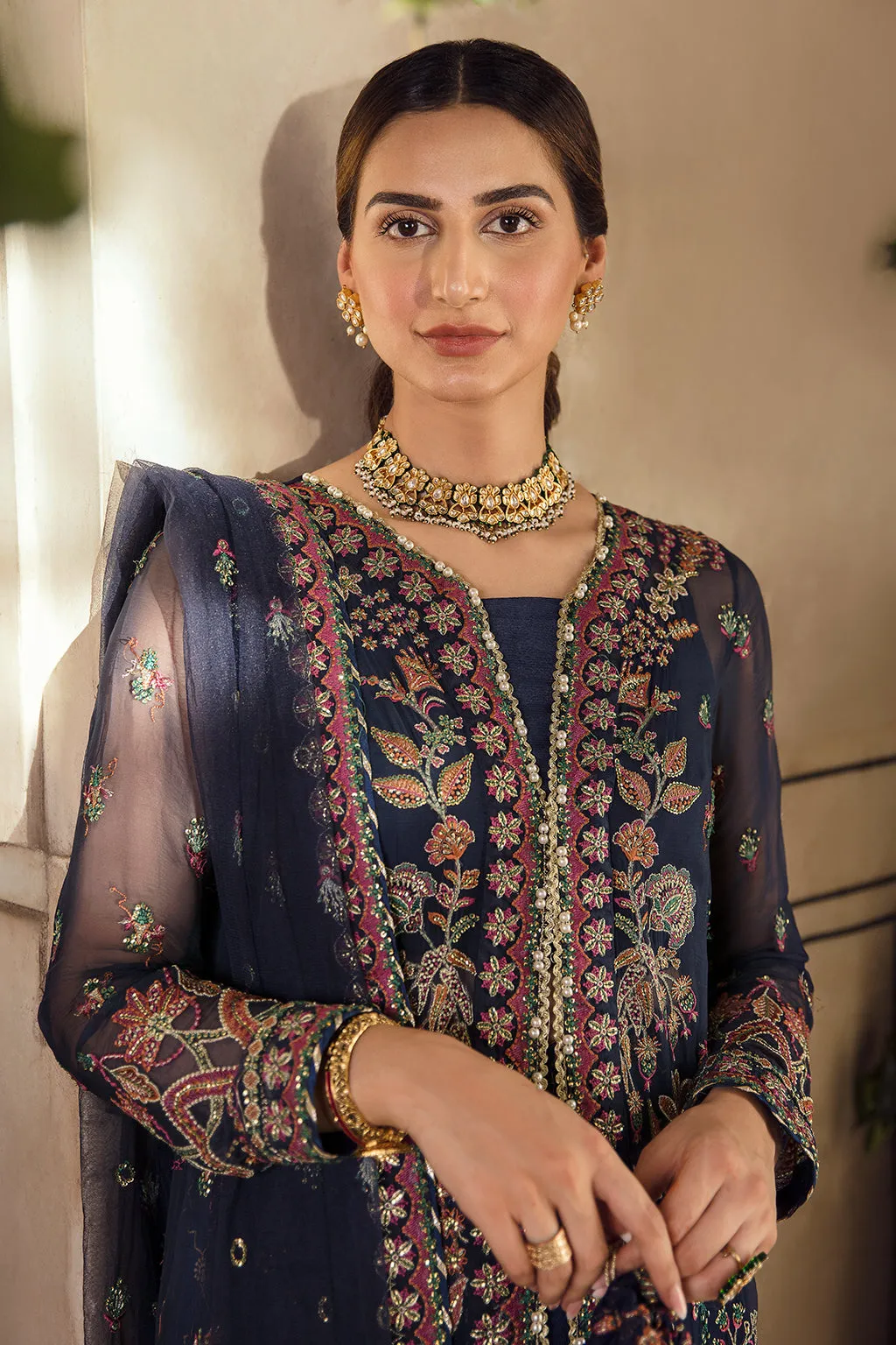 MARILE | Afrozeh La Fuchsia Wedding Edition 2022 | Unstitched Embroidered Chiffon Suits