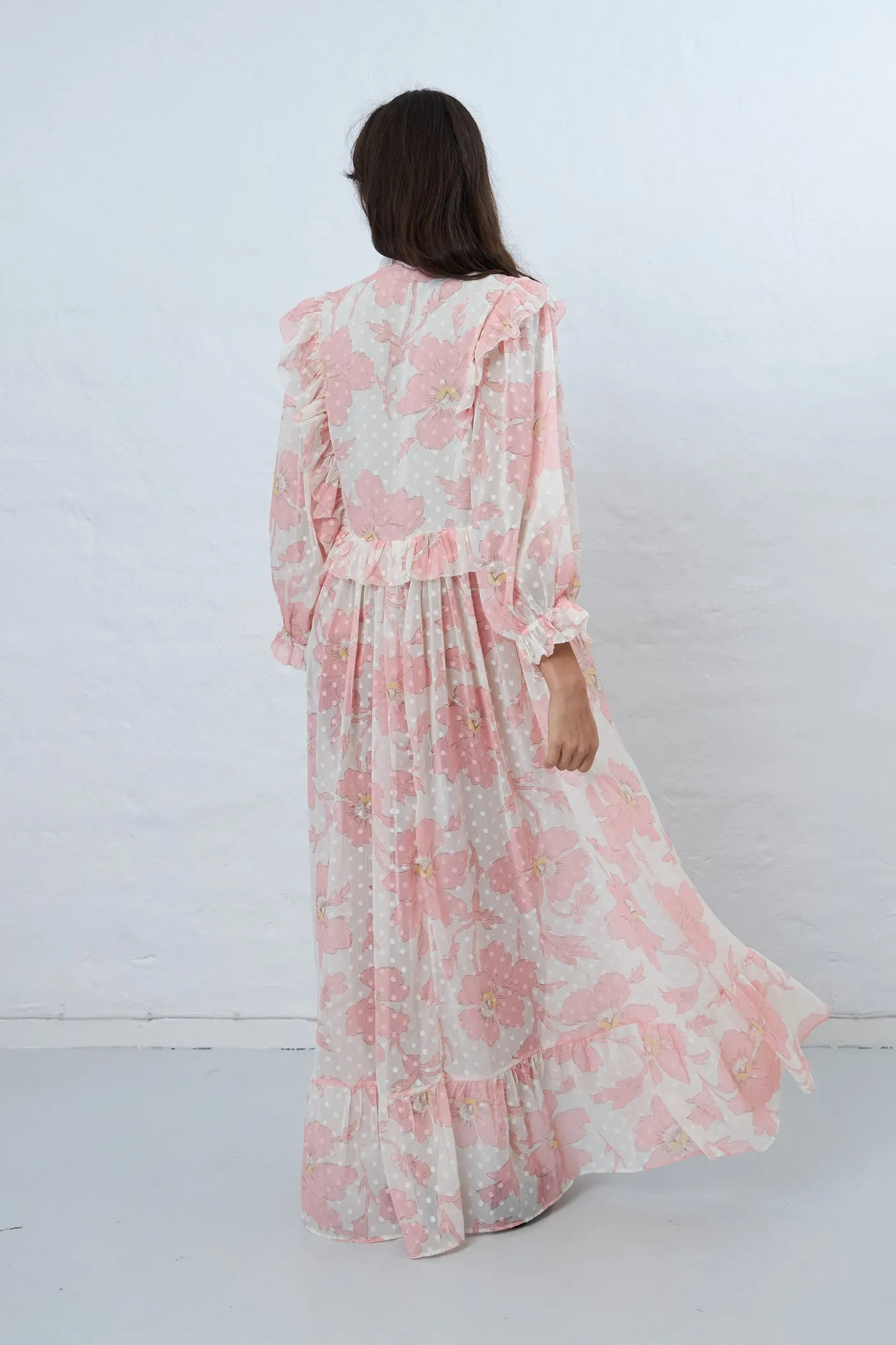 Maxi Chiffon Dress - Soft Pink
