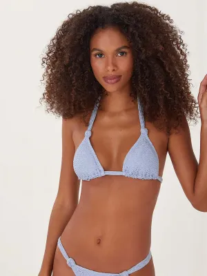 Mesh Lee Triangle Top in Serenade