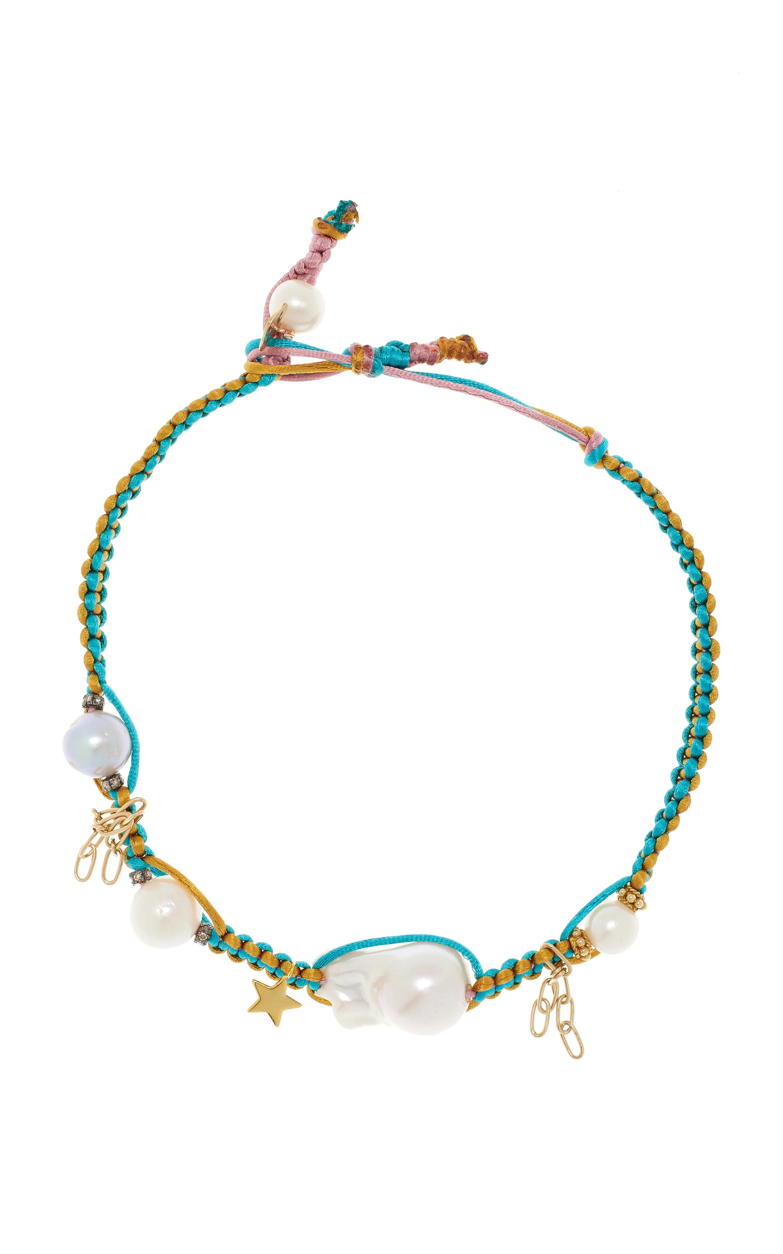 MEXICAN DREAM SILK ROCKER NECKLACE
