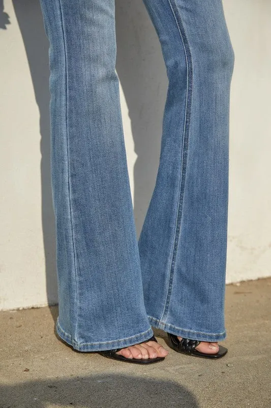 Mid-Rise Flare Jeans
