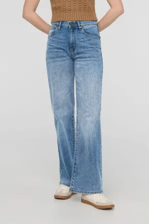 Midweight Performance Denim Wide Leg