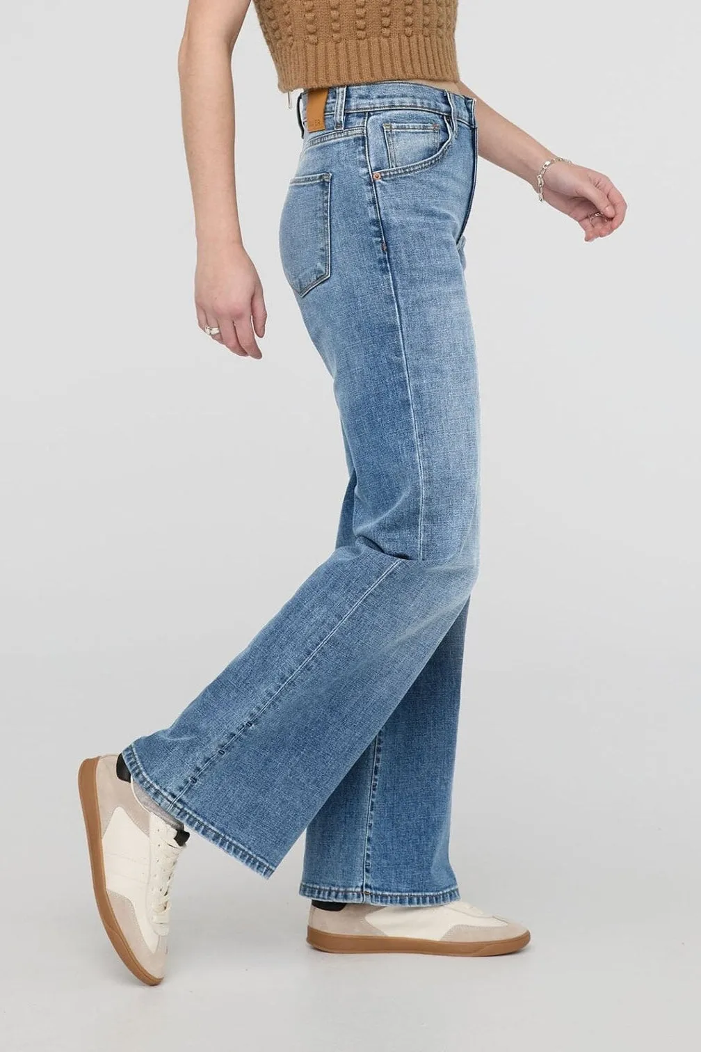 Midweight Performance Denim Wide Leg
