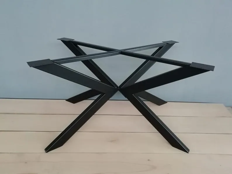 Modern Spider Dining Table Base , 28"H x 28” W x 72” L TUG - Table Base