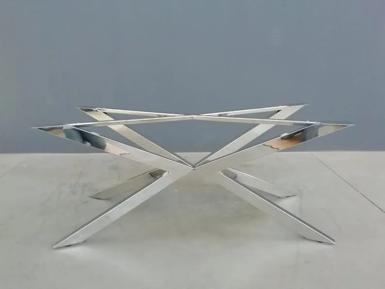 Modern Spider Dining Table Base , 28"H x 28” W x 72” L TUG - Table Base