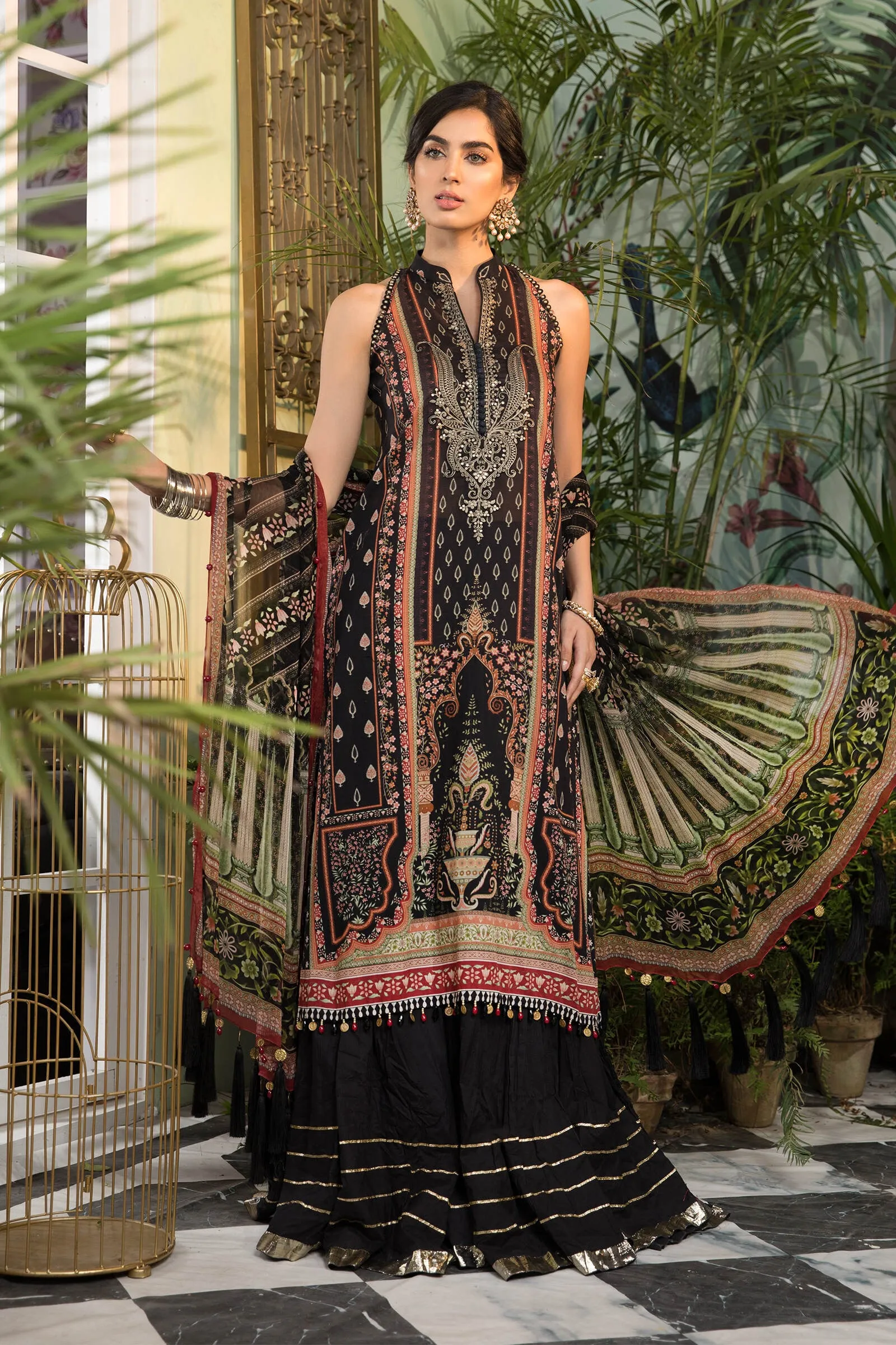 MPT-1112-B | Maria B Mprints Unstitched Eid Collection 2021 Vol-2