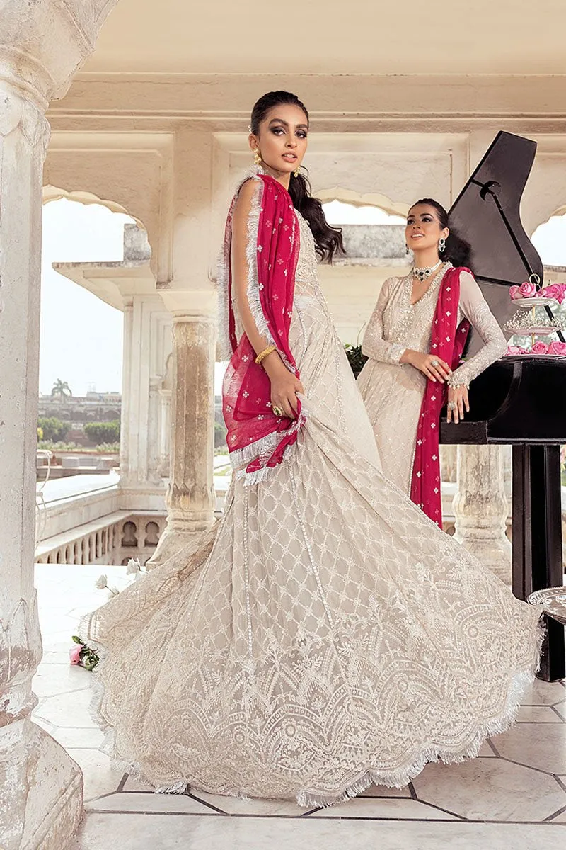 NARGIS | Mushq Hawa Mahal Tissue De Luxe ‘21 | Unstitched Embroidered Chiffon Suits
