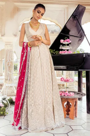NARGIS | Mushq Hawa Mahal Tissue De Luxe ‘21 | Unstitched Embroidered Chiffon Suits