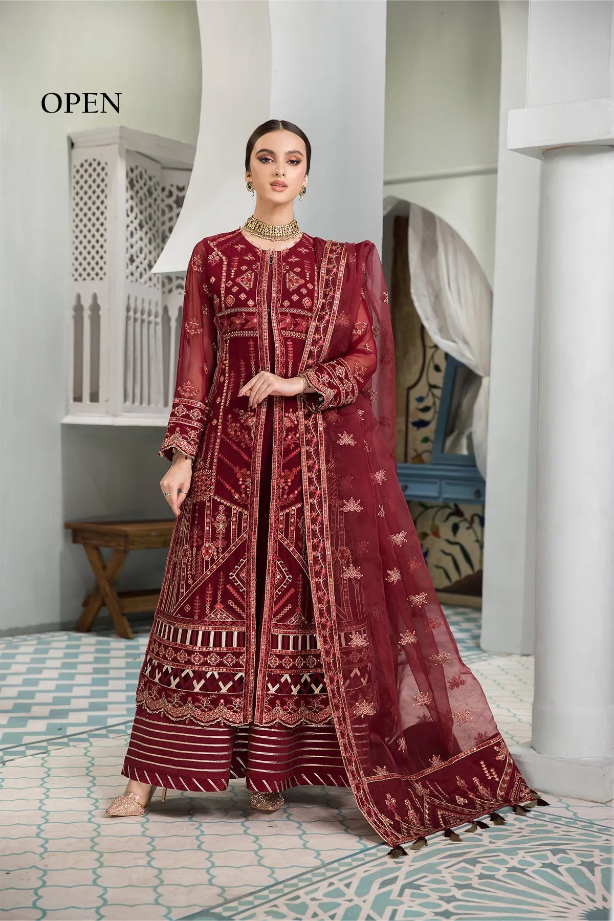 Naukhaiz Alizeh Fashion Vasl-e-Meeras Festive Edition 2022 | Unstitched Embroidered Chiffon Suits
