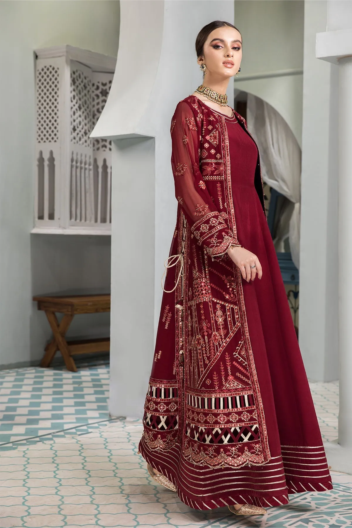 Naukhaiz Alizeh Fashion Vasl-e-Meeras Festive Edition 2022 | Unstitched Embroidered Chiffon Suits