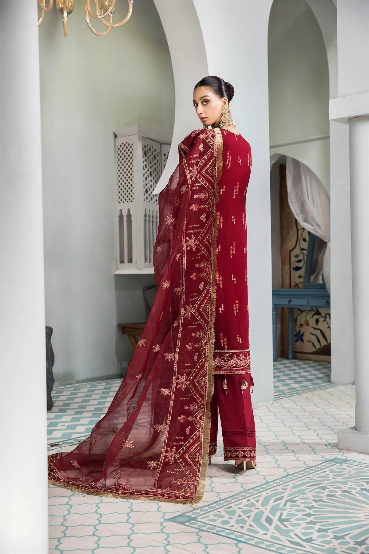 Naukhaiz Alizeh Fashion Vasl-e-Meeras Festive Edition 2022 | Unstitched Embroidered Chiffon Suits