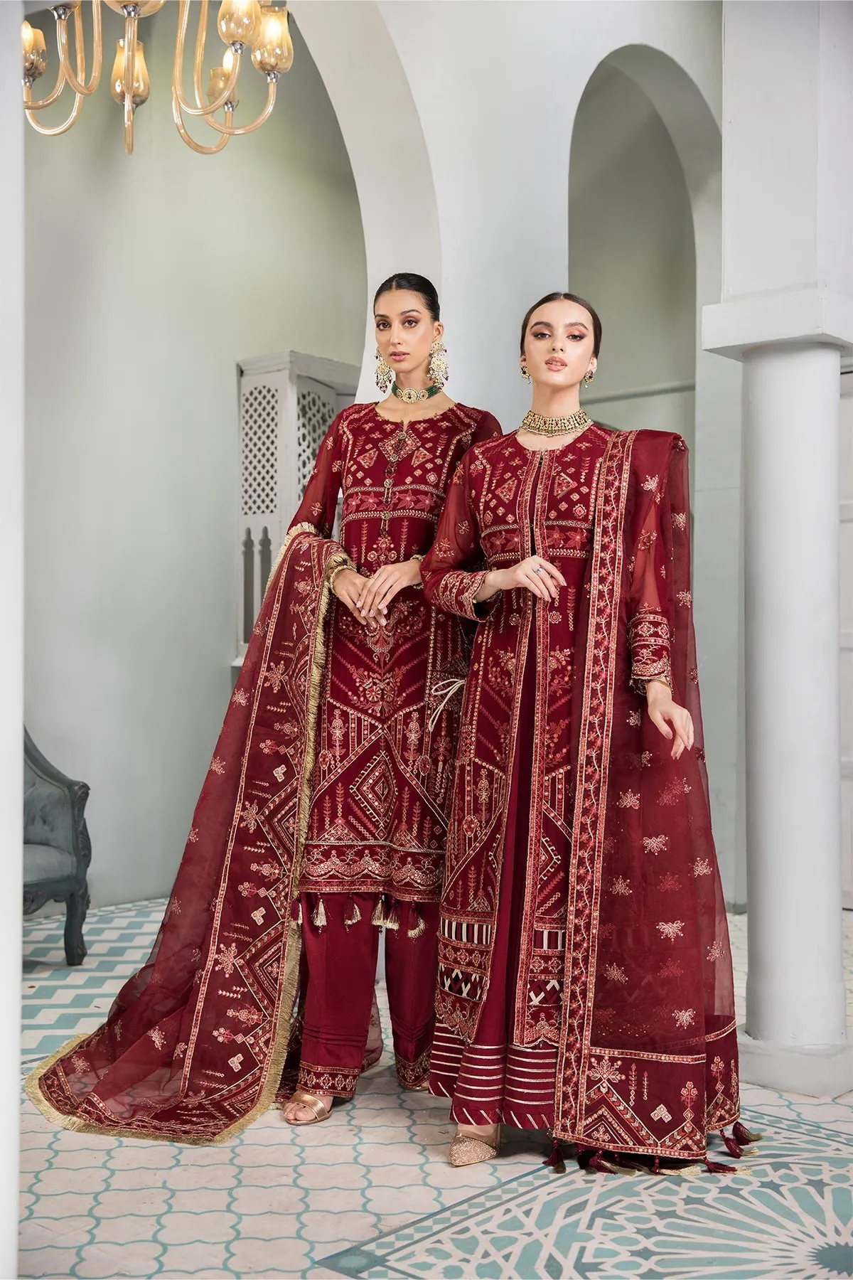 Naukhaiz Alizeh Fashion Vasl-e-Meeras Festive Edition 2022 | Unstitched Embroidered Chiffon Suits