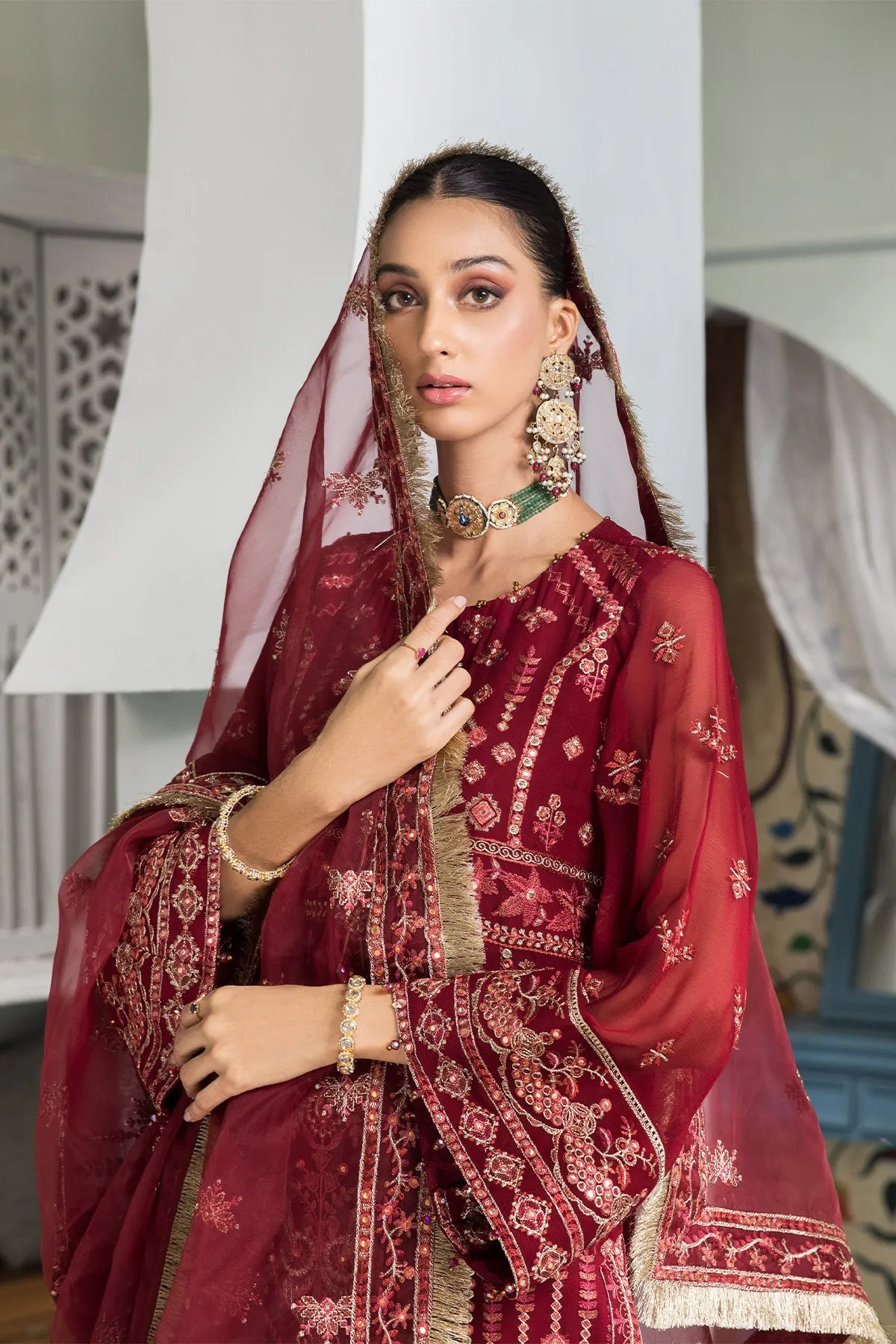 Naukhaiz Alizeh Fashion Vasl-e-Meeras Festive Edition 2022 | Unstitched Embroidered Chiffon Suits