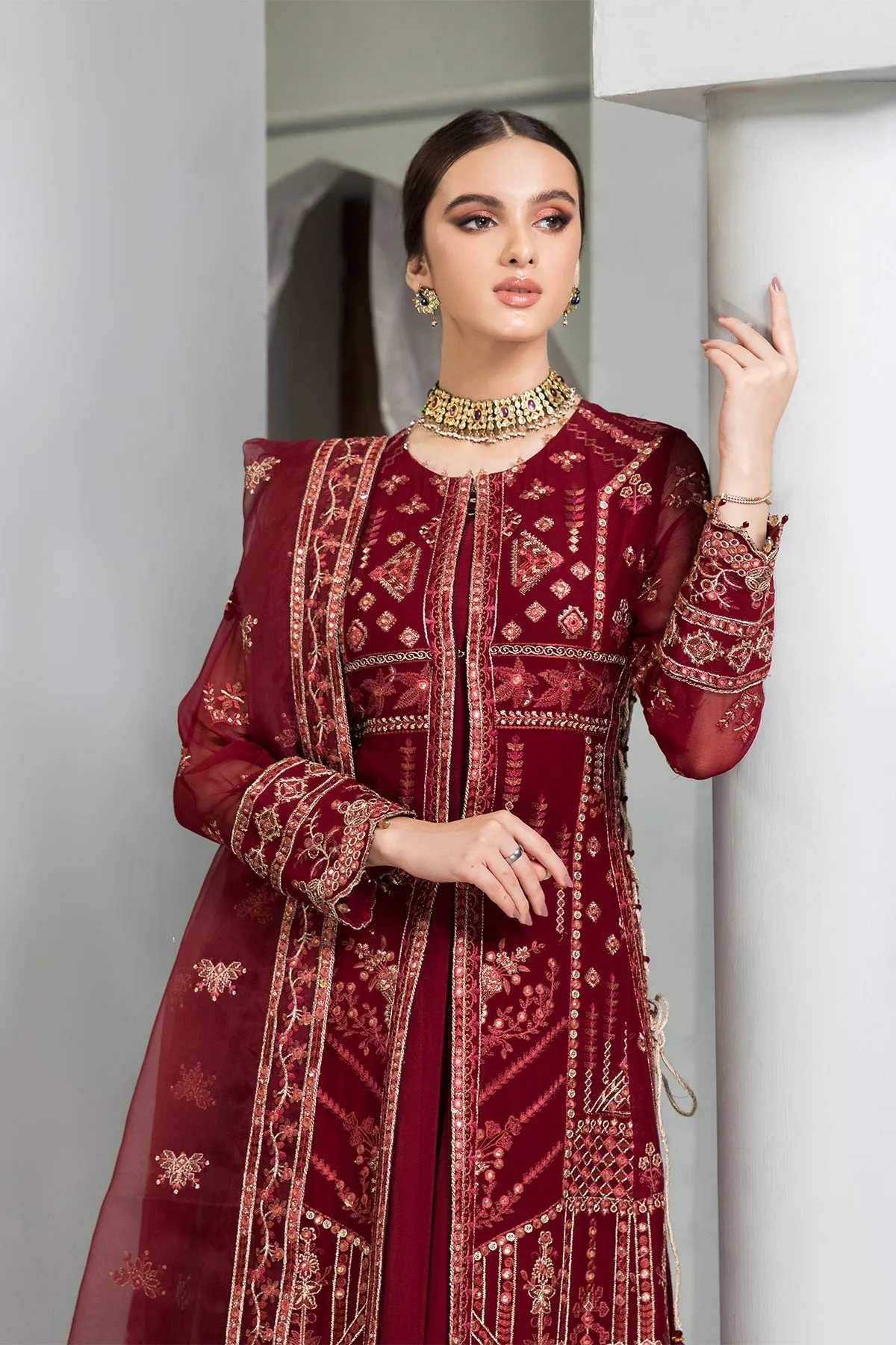Naukhaiz Alizeh Fashion Vasl-e-Meeras Festive Edition 2022 | Unstitched Embroidered Chiffon Suits