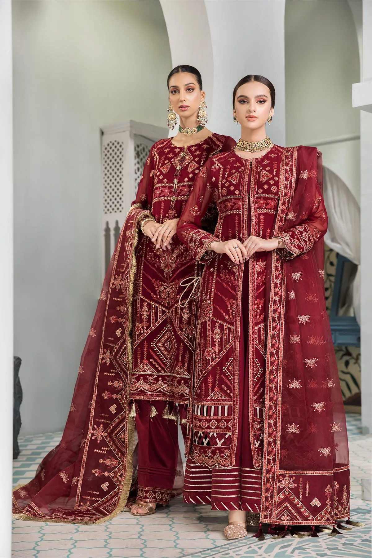 Naukhaiz Alizeh Fashion Vasl-e-Meeras Festive Edition 2022 | Unstitched Embroidered Chiffon Suits