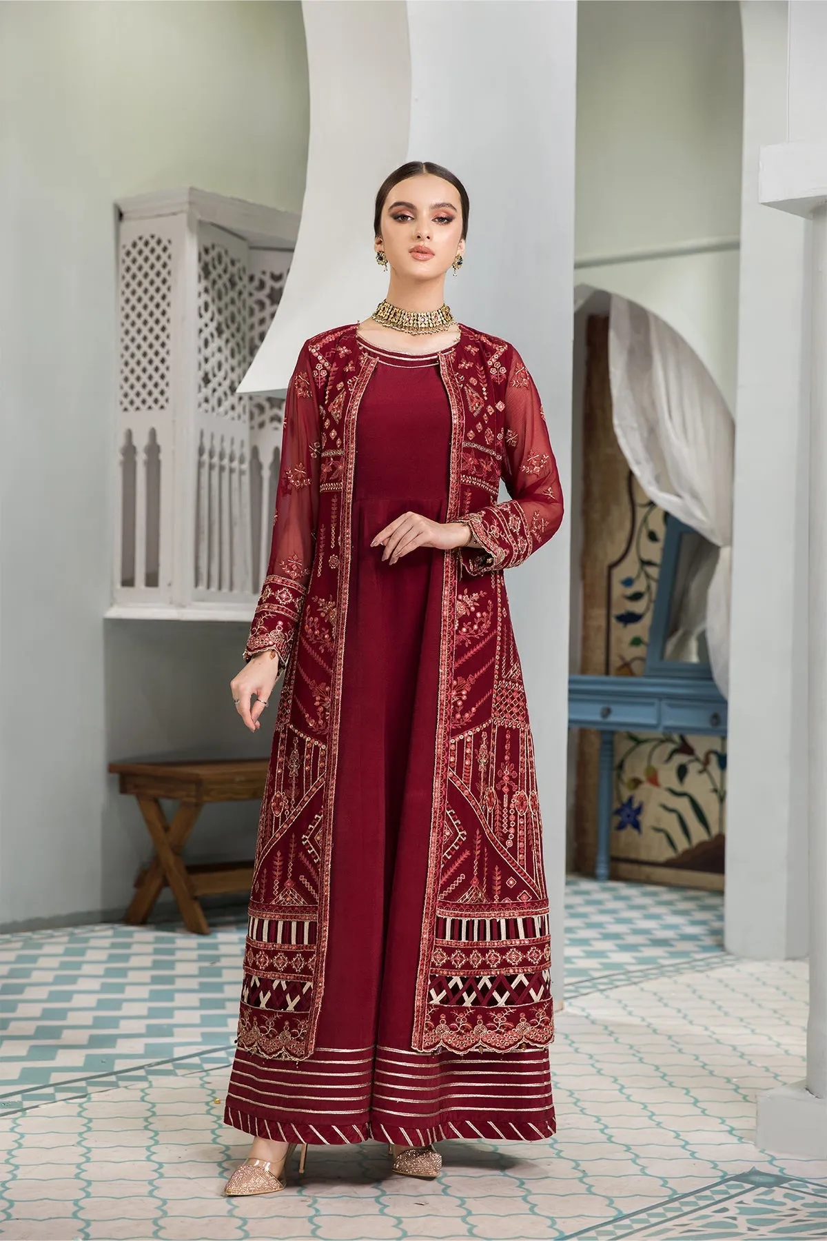Naukhaiz Alizeh Fashion Vasl-e-Meeras Festive Edition 2022 | Unstitched Embroidered Chiffon Suits